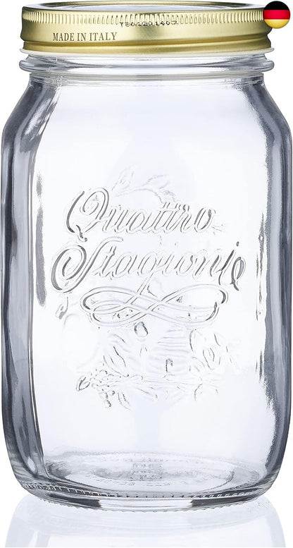 Einmachglas 1 Liter Quattro Stagioni 6Er Set | 6 X Quattro Stagioni 1000Ml Von ,